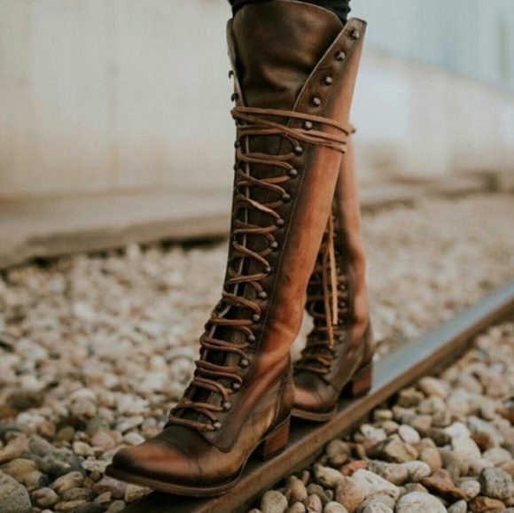 NEW FreeBird ARLO Lace Up Knee High Boots size 7 - Picture 2 of 16